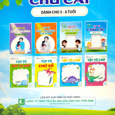 Tập Tô Chữ Cái Dành Cho 5-6 Tuổi (Tủ Sách Mầm Non Chăm Học)