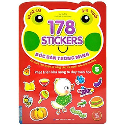 178 Stickers - Bóc Dán Thông Minh Phát Triển Khả Năng Tư Duy Toán Học (3 - 4 Tuổi) - Tập 5