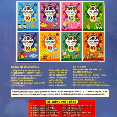 500 Trò Chơi Rèn Luyện IQ (4-10 tuổi) - Khả Năng Ghi Nhớ (Sách Bản Quyền)