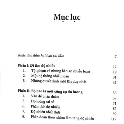 Độ Nhiễu - Sai Lầm Trong Phán Đoán
