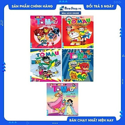 Combo Em Tập Tô Màu - Chủ Đề Các Nhân Vật (Bộ 5 Cuốn) 	