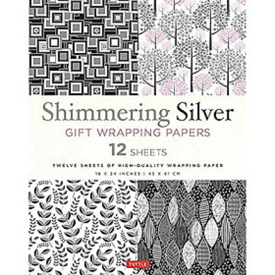 Shimmering Silver Gift Wrapping Papers