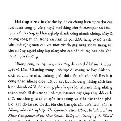 Đế Chế Kỳ Lân: Uber, Airbnb Và Cuộc Chiến Tạo Lập Thung Lũng Silicon Mới