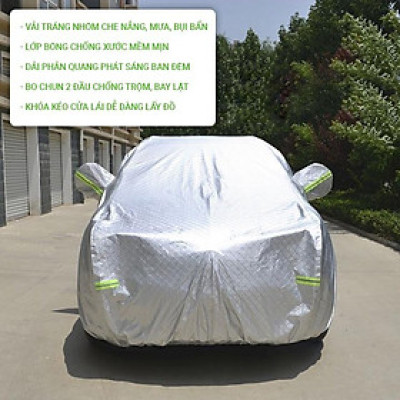 Bạt phủ xe ô tô 5 chỗ Hyundai Kona, Bạc trùm xe SUV cao cấp chống nắng mưa không thấm nước