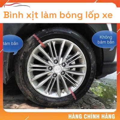 Combo Bình xịt vệ sinh làm bóng lốp chống tia Uv 100ml và Bình xịt làm sạch chống mờ gương kính ô tô 100ml
