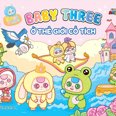 Sách - Bộ Sách Tô Màu Baby Three Ở Thế Giới Cổ Tích + Baby Three 12 Con Giáp Ở Vương Quốc Ngọt Ngào (Bộ 2 Cuốn) - Tặng Kèm Sách Trang Điểm Thần Tượng Âm Nhạc Hàn Quốc Ngẫu Nhiên