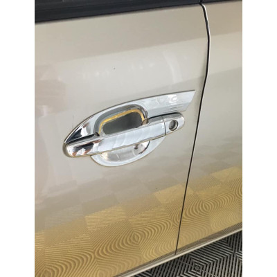 Ốp hõm cửa xe Toyota Vios 2019- 2020 2021 2022 mạ crom cao cấp