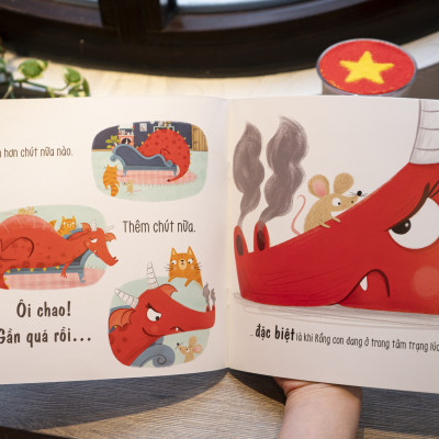 Sách - Sách kể chuyện tương tác tình huống – Truyện kể về Rồng con - Đinh Tị Books