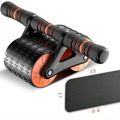 Con Lăn Bánh Xe Tập Cơ Bụng,Sử Dụng Công Nghệ Mới Có Phanh Lò Xo Trợ Lực + Tặng Kèm Thảm Lót Gối