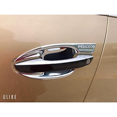 Ốp Tay Hõm Cửa Dành Cho Peugiot 3008/ 5008 Mạ Crom cao cấp