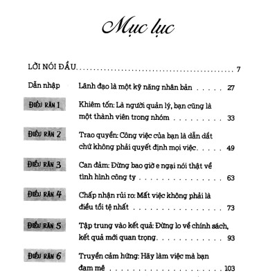 10 Điều Răn Lãnh Đạo Tối Ưu Nhất Thế Giới