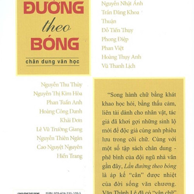 Lần Đường Theo Bóng - Chân Dung Văn Học