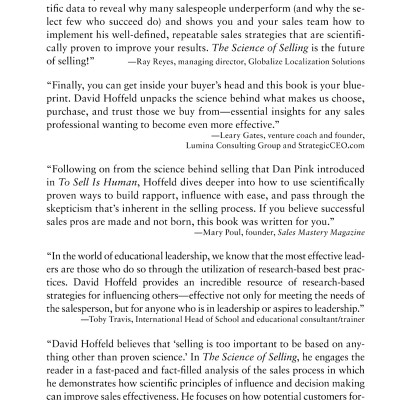 The Science Of Selling