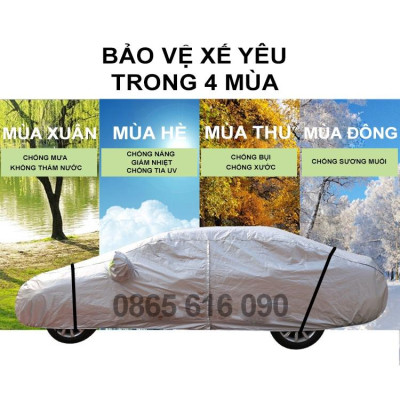 Bạt trùm xe Kia Sonet chất liệu vải dù oxford cao cấp,áo bạt phủ trùm che kín che nắng,mưa cho oto xe hơi cao cấp