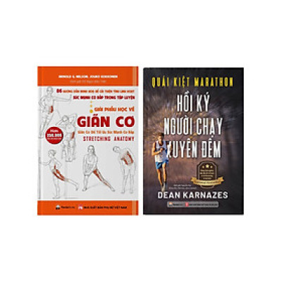 Combo Giải Phẫu Học Về Giãn Cơ + Quái Kiệt Marathon: Hồi Ký Người Chạy Xuyên Đêm (Bộ 2 Cuốn) - PD