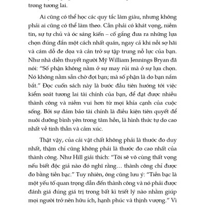 Tư Duy Triệu Phú - Ý Thức Về Tiền Và Biến Khát Vọng Thành Sự Giàu Sang