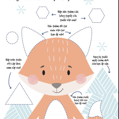 Dán Hình Siêu Đáng Yêu - Các Em Bé Động Vật