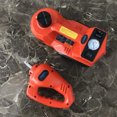 Bộ nâng kích gầm điện 5 tấn, kiêm máy bơm lốp và máy siết ốc ô tô đa năng thương hiệu ROGTZ cao cấp Đức - Hàng Chính Hãng (Bảo Hành 2 Năm)