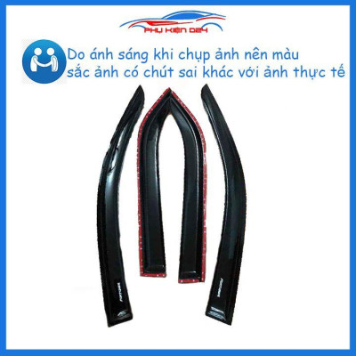Vè mưa Fortuner 2009-2016 vè đen che mưa bảo vệ trang trí xe