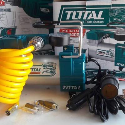 DỤNG CỤ KIỂM TRA HƠI LỐP XE Ô TÔ DÙNG PIN 12V 140PSI TOTAL TTAC1401T (TTAC1401) - HÀNG CHÍNH HÃNG