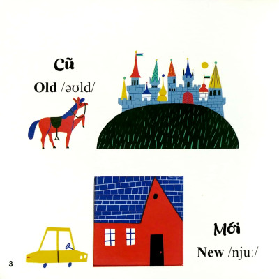 Sách Đục Trổ Thông Minh - Những Từ Vựng Đầu Đời Của Bé - My First Words- Sự Tương Phản - Opposites