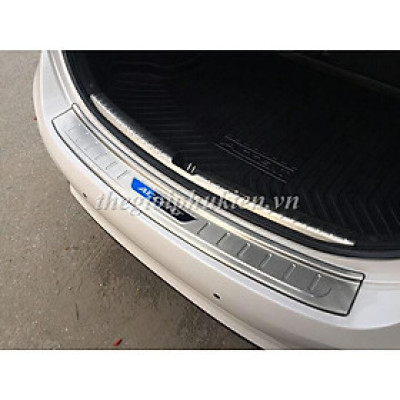 BỘ SẢN PHẨM Nẹp bước chân và ốp chống trầy cốp Hyundai Accent 2018 - Mẫu Inox