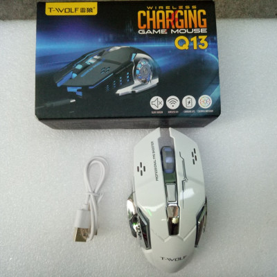 Chuột không dây cao cấp T-WOLD Q13 dùng pin sạc- Mouse ko dây T-WOLD Q13 - Hàng chính hãng
