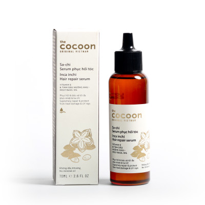 Combo Nước dưỡng tóc Sa-chi Cocoon 140ml + Serum Sa-chi phục hồi tóc Cocoon 70ml