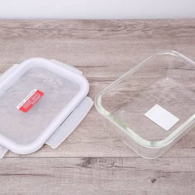 Hộp Bảo Quản Thủy Tinh Hình Chữ Nhật Lock&Lock-LLG445 200x152x74mm 1.0L