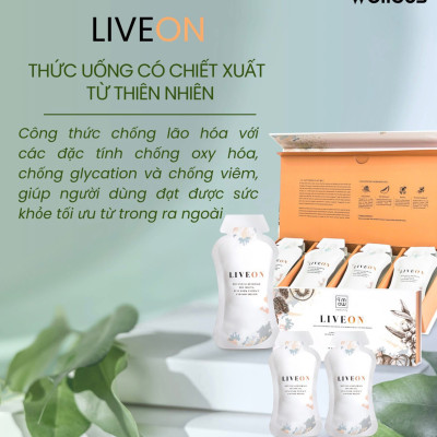 COMBO 2 HỘP CHỐNG LÃO HÓA LIVE ON (HỘP 16 GÓI)