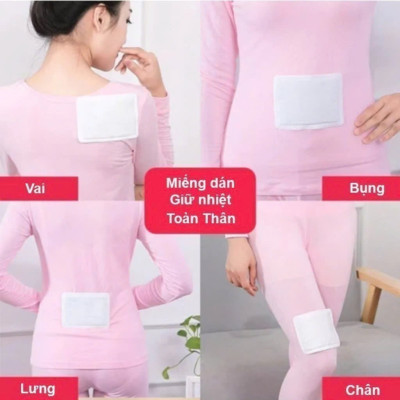 COMBO 5 Miếng Dán Giữ Nhiệt Cơ Thể 6 Giờ - Hàng Nhập Khẩu