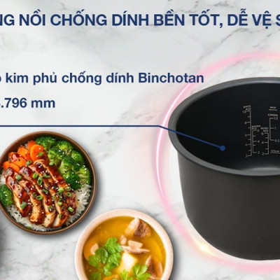 NỒI CƠM ĐIỆN TỬ 1.8L TOSHIBA RC-18DR4TVN - Hàng chính hãng
