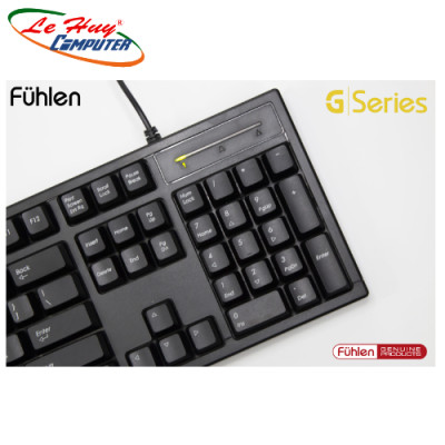 Bàn Phím Fuhlen G411S Black - Phím văn phòng - Hàng Chính Hãng