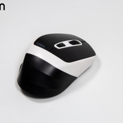 Chuột không dây Silent Fuhlen M53s Công thái học, Pin trâu, siêu nhạy, Tặng kèm pin, BH 2 năm- Hàng chính hãng