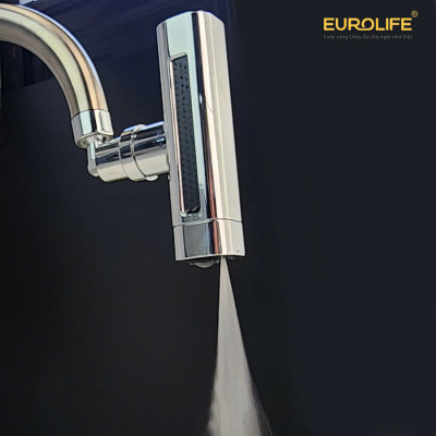 Đầu vòi tăng áp đa năng, điều hướng 360 độ, 3 chế độ chảy ưu việt cho vòi rửa chén Eurolife EL-TA05
