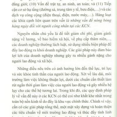 An Ninh Công Việc Của Công Nhân Tại Các Khu Công Nghiệp Vùng Kinh Tế Trọng Điểm Bắc Bộ - Trường Hợp Tỉnh Bắc Ninh (Sách chuyên khảo)