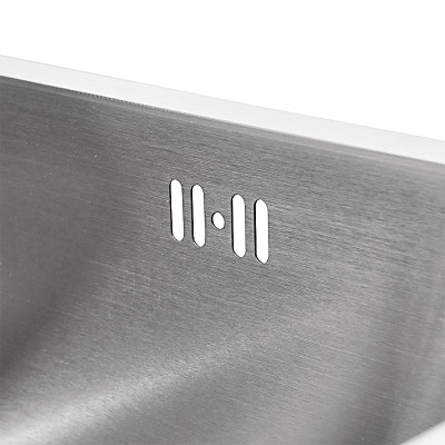 Combo chậu rửa chén inox 7843 cân, vòi rửa bát nóng lạnh Vuông, bộ xả chậu, rá inox đa năng, bình xà phòng