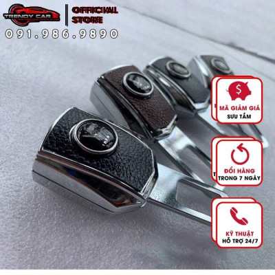 Chốt Cài Dây An Toàn ô tô Vinfast (hỗ trợ cắm nối tiếp) logo Các dòng Xe, Đai Ngắt Chuông Ô Tô, loại cải tiến