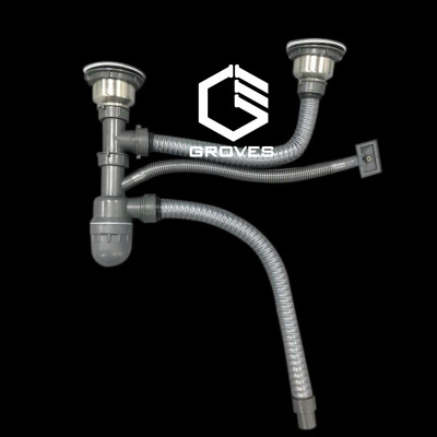 CHẬU RỬA BÁT, CHÉN INOX 2 HỐ CÂN GRBC8245L