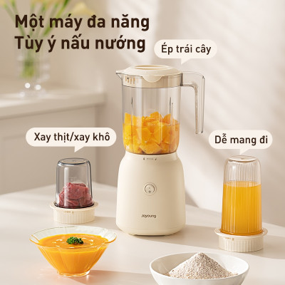 Máy xay sinh tố Joyoung JFB-621 - Dung tích 600ml, Công suất 160W, Kèm 3 cốc xay - Hàng chính hãng
