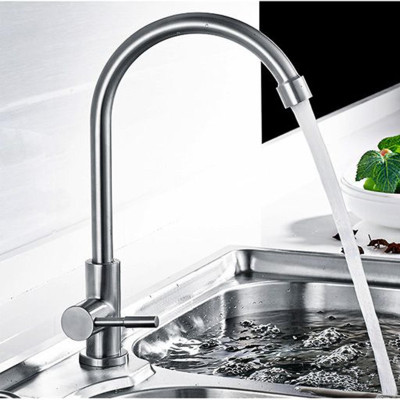 Vòi nước rửa chén inox 304 cắm chậu Lạnh Vòi rửa bát xoay 360 độ (Bảo hành 12 tháng - 1 đổi 1)