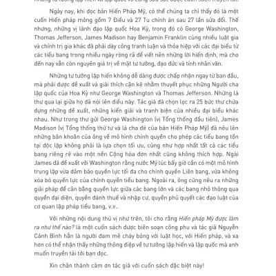 Hiến Pháp Mỹ Được Làm Ra Như Thế Nào?