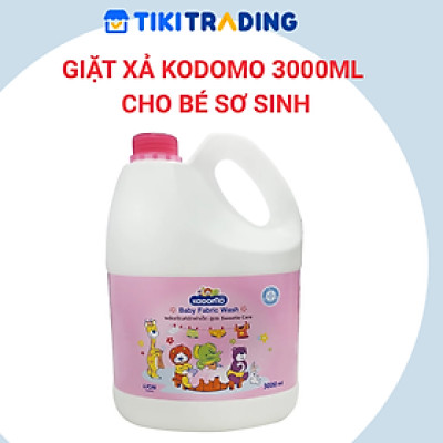 Dung dịch giặt xả KoDoMo 3000ml - cho bé sơ sinh an toàn khi sử dụng