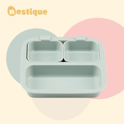 Khay Ăn Trẻ Em Nestique N-12 Cao Cấp 3 Ngăn