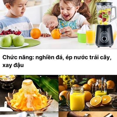 Máy xay sinh tố đa năng 2 IN 1 SOKANY SK-03045 công suất cao 1000W xay rau củ quả và các loại hạt, xay được đá viên - HÀNG CHÍNH HÃNG