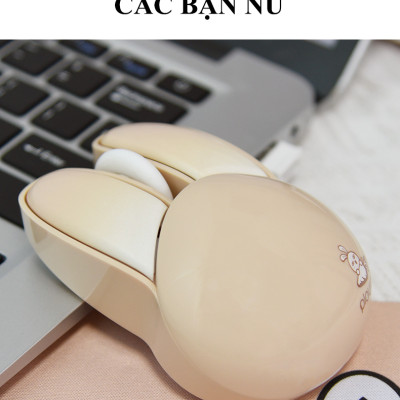 Chuột không dây MOFII M6 kết nối không dây bằng chip USB 2.4G với thiết kế tai thỏ vô cùng dễ thương - HÀNG CHÍNH HÃNG