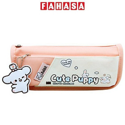 Bóp Viết Vải Cute Puppy - Shunde 9141 - Màu Hồng