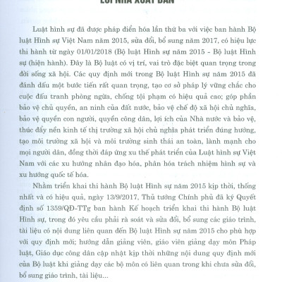 55 CẶP TỘI DANH DỄ NHẦM LẪN TRONG BỘ LUẬT HÌNH SỰ (HIỆN HÀNH) (Tái bản có sửa chữa, bổ sung - Năm 2022)