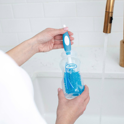 [ AC055 ] Cọ rửa bình sữa cổ thường và cổ rộng, chất liệu silicone - Dr.Brown