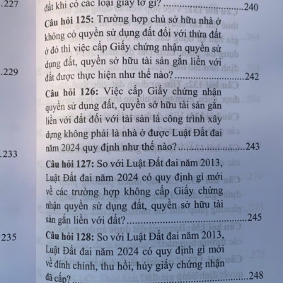 200 câu hỏi và trả lời về Luật Đất đai năm 2024
